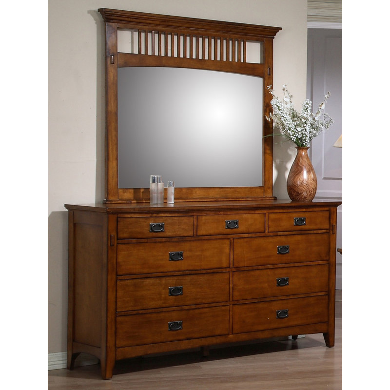 Loon Peak® Elgin 9 Drawer Dresser with Mirror & Reviews Wayfair
